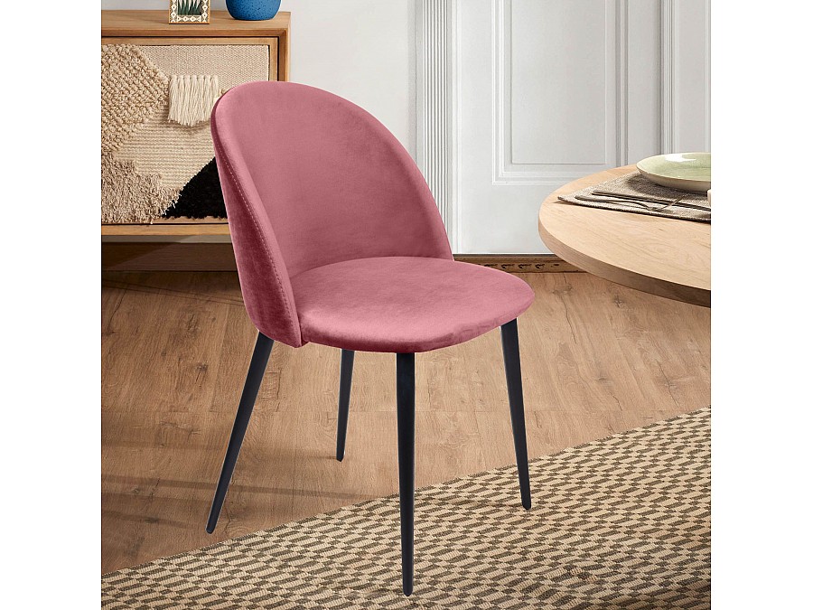 Cтул Thomas, бархат пудровый 15