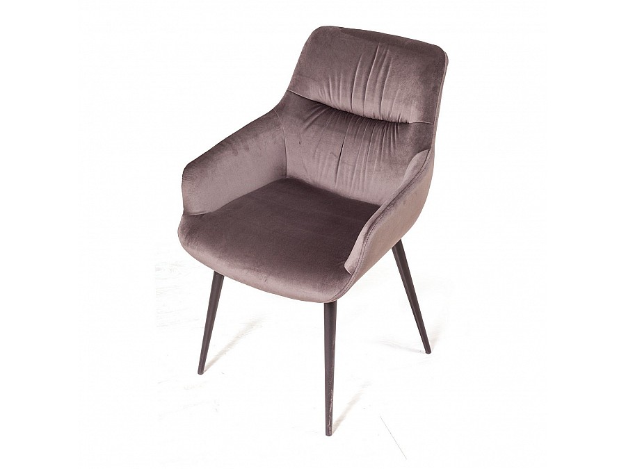 Стул Jordan, бархат пепельно-бежевый 25, опора конус
