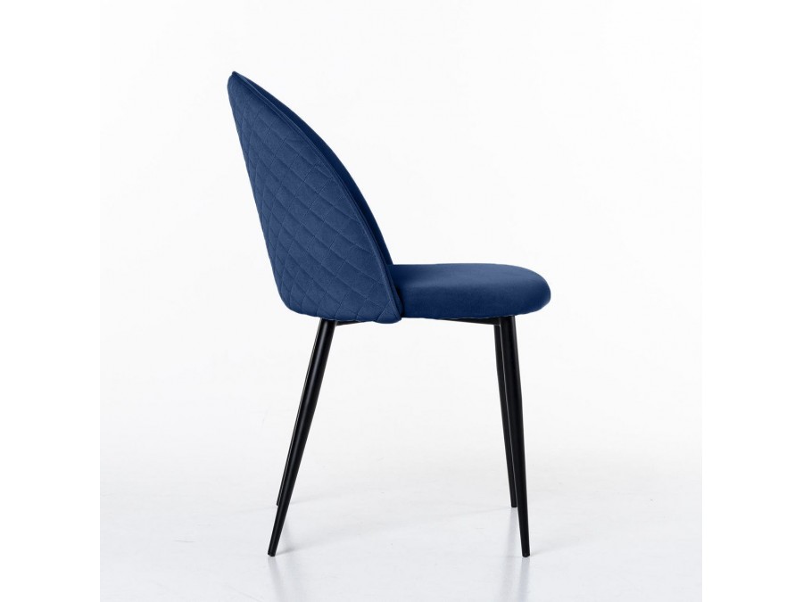 Стул Маркус, бархат синий 29