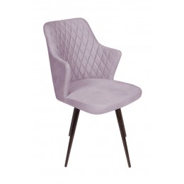 Стул поворотный на 90 градусов, функция возврата, антишум Hunt ромб, бархат светло-серый 26 / чёрный конус