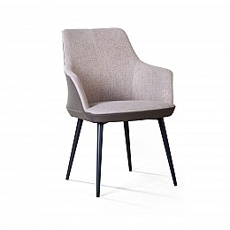 Стул с подлокотниками Frank, рогожка комби бежевый