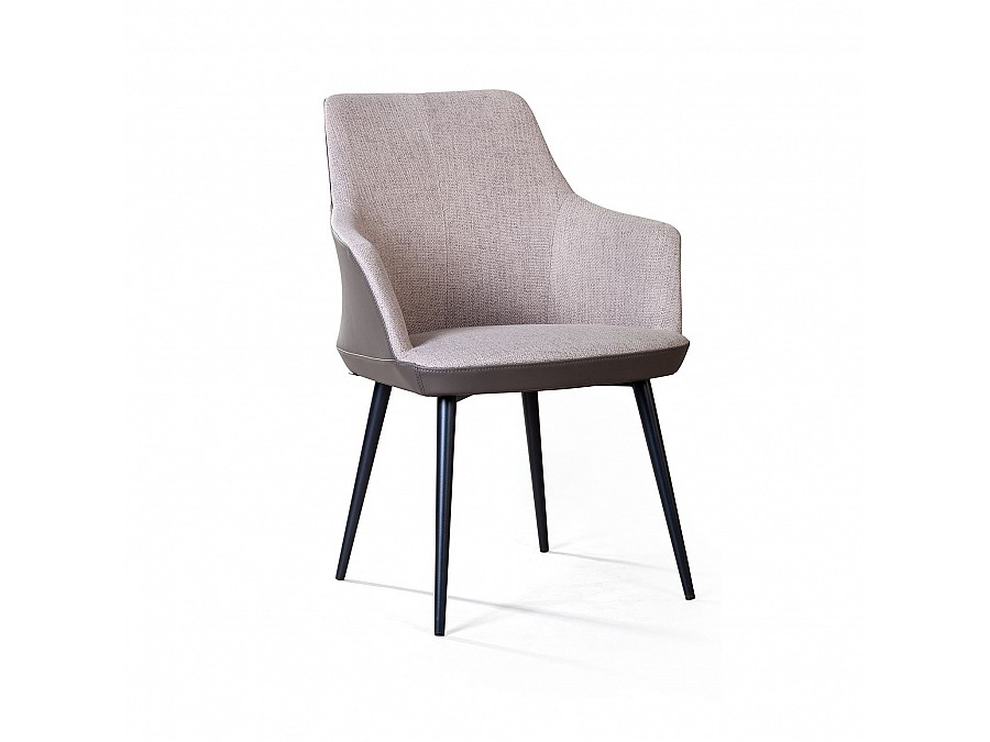 Стул с подлокотниками Frank, рогожка комби бежевый