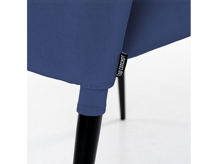 Стул Albert (Альберт), бархат синий 29