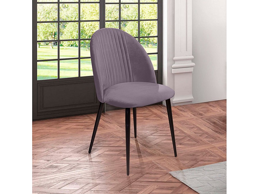 Стул Franco, бархат светло-серый 26