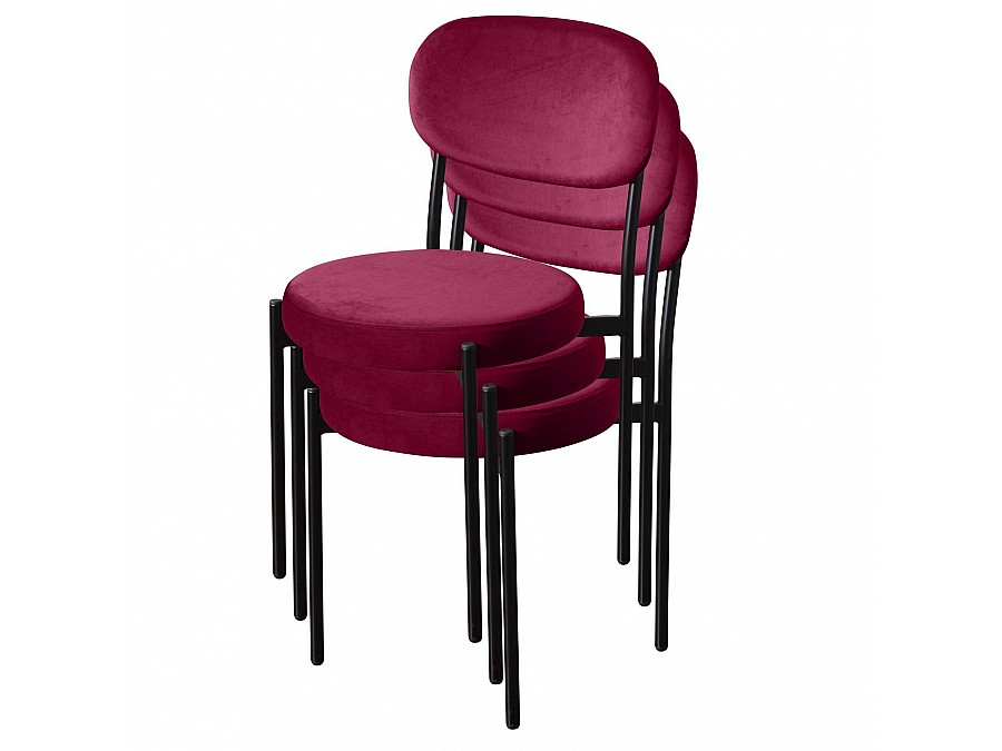 Стул Mason, бархат винно-красный 16