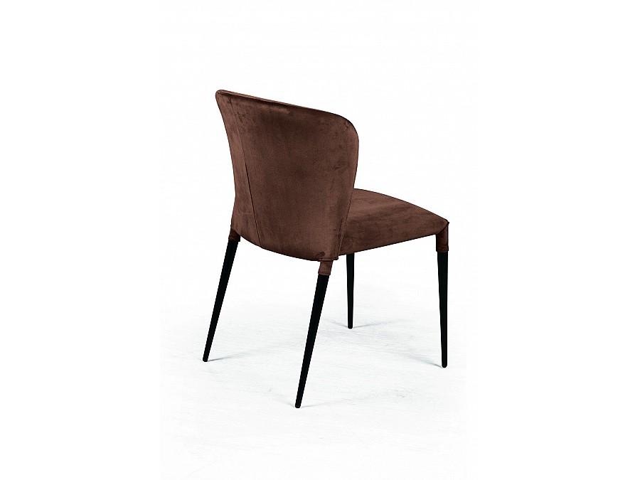 Стул Albert (Альберт), бархат коричневый 12