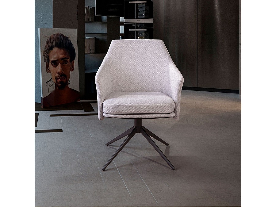 Стул Ben с подлокотниками, светло-серый