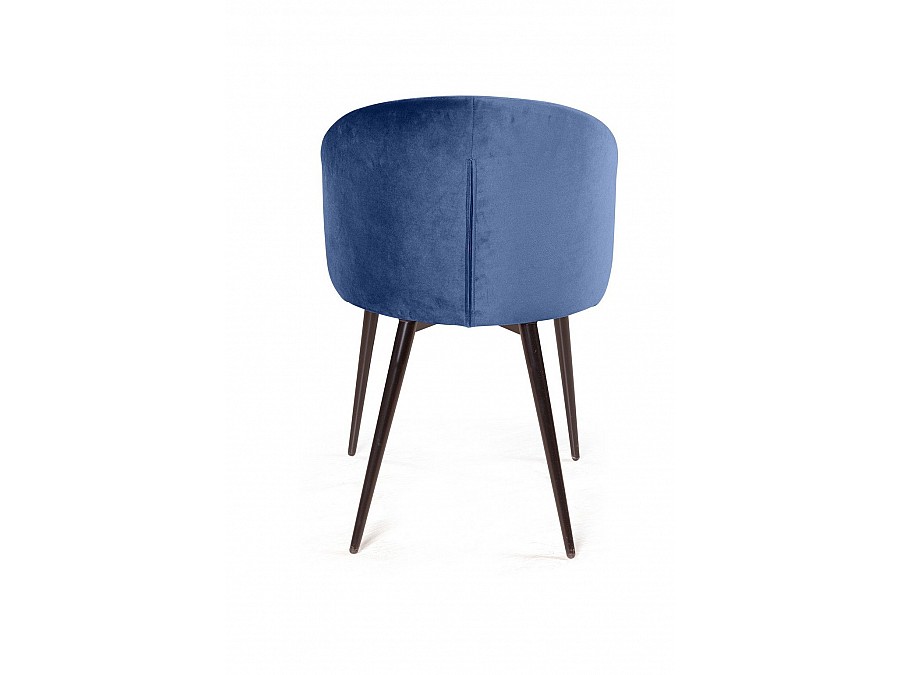 Стул Mont Blanc, бархат синий 29 / черный конус