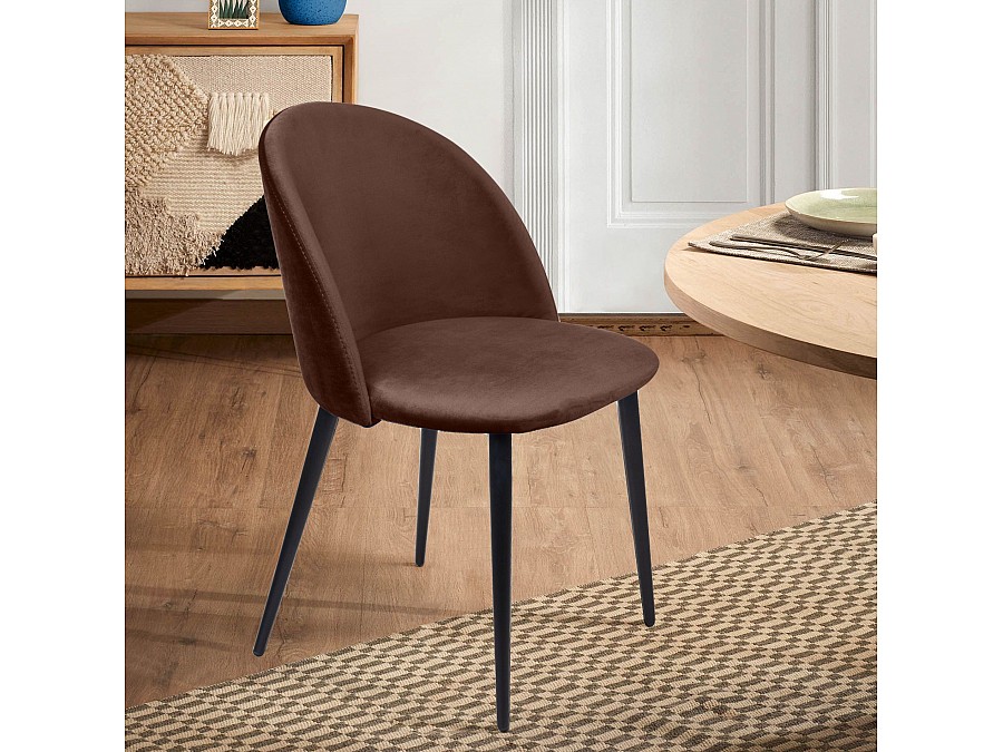 Cтул Thomas, бархат коричневый 12