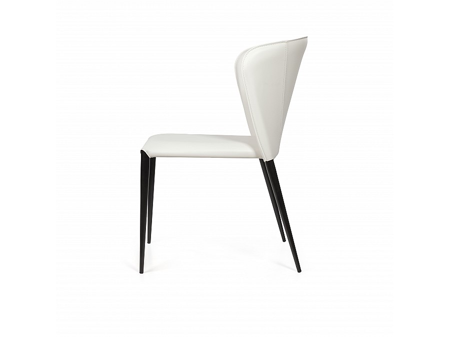 Стул Albert, кожа белый