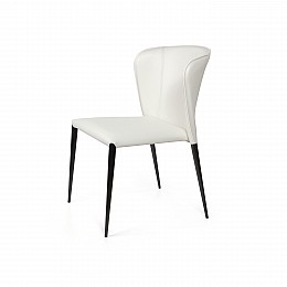 Стул Albert, кожа белый