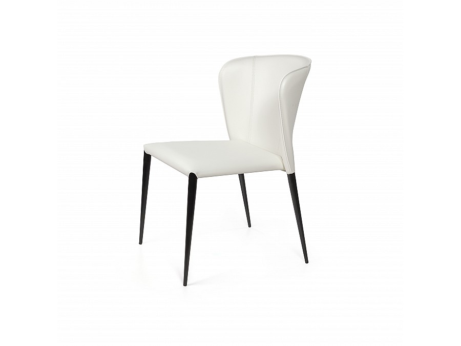 Стул Albert, кожа белый