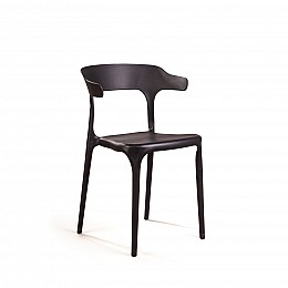 Стул Leo (RUS), пластик черный
