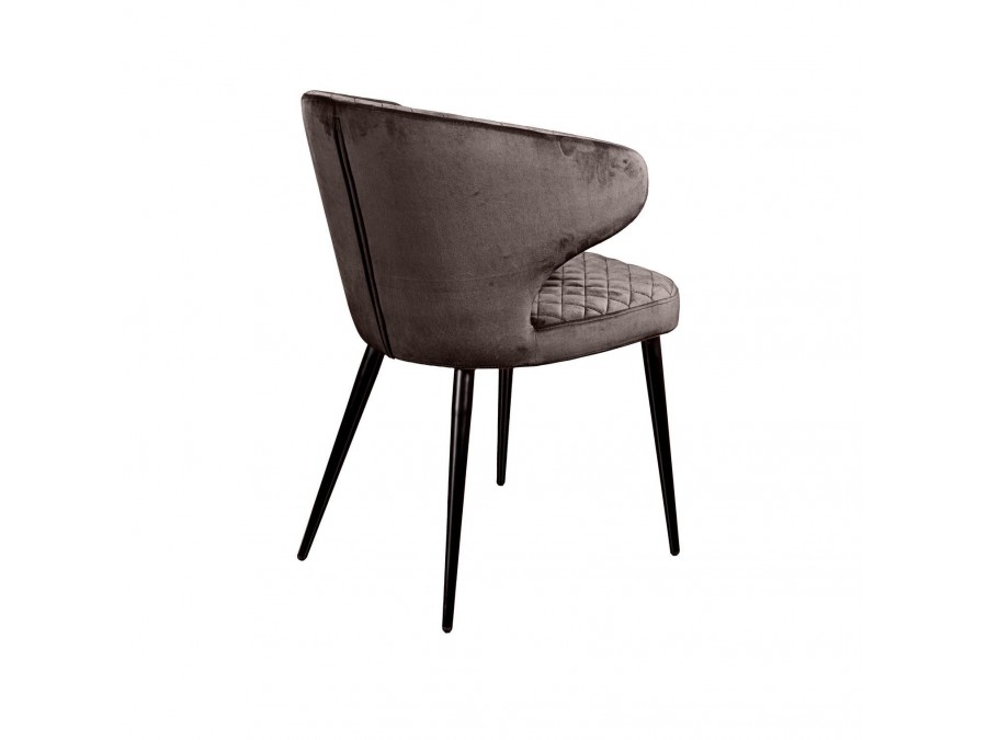 Стул Richard ромб, бархат антрацит 14
