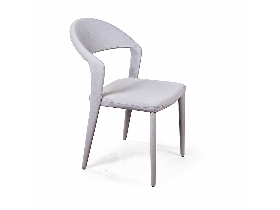 Стул Asti, бархат светло-серый