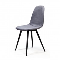 Стул Тед, бархат серый 27