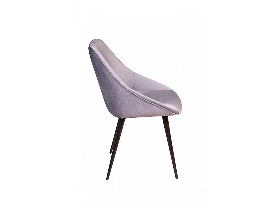 Стул Neo бархат светло-серый 26/опора конус