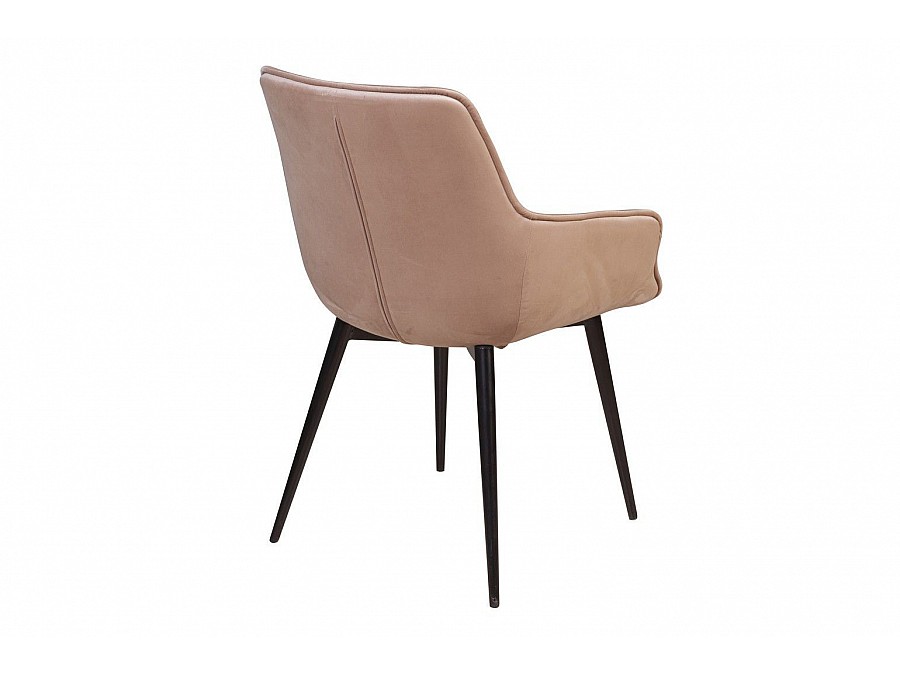 Стул с подлокотниками Capri, бархат бежевый 5 / опора конус