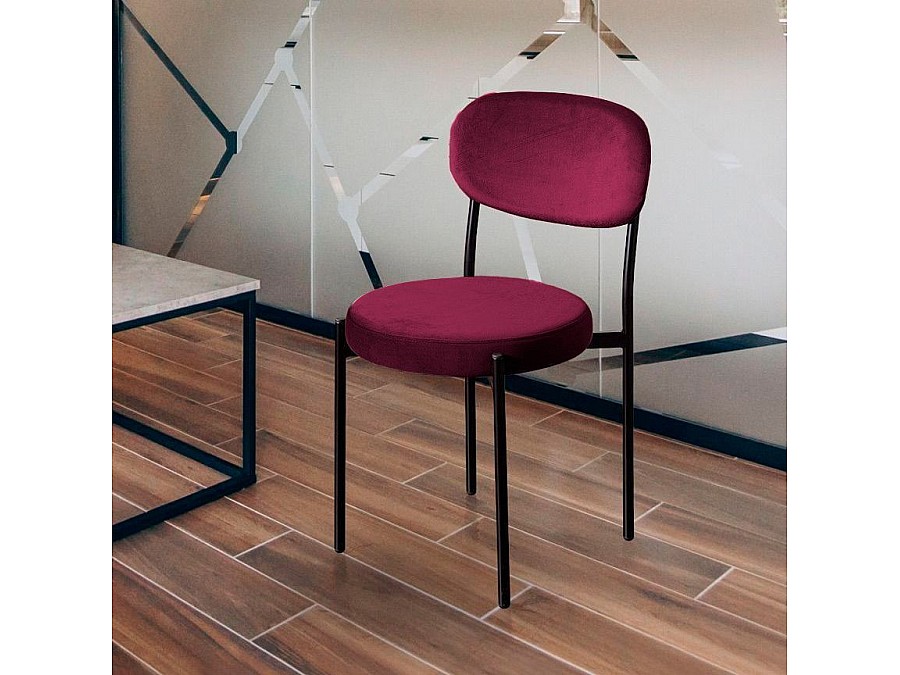 Стул Mason, бархат винно-красный 16