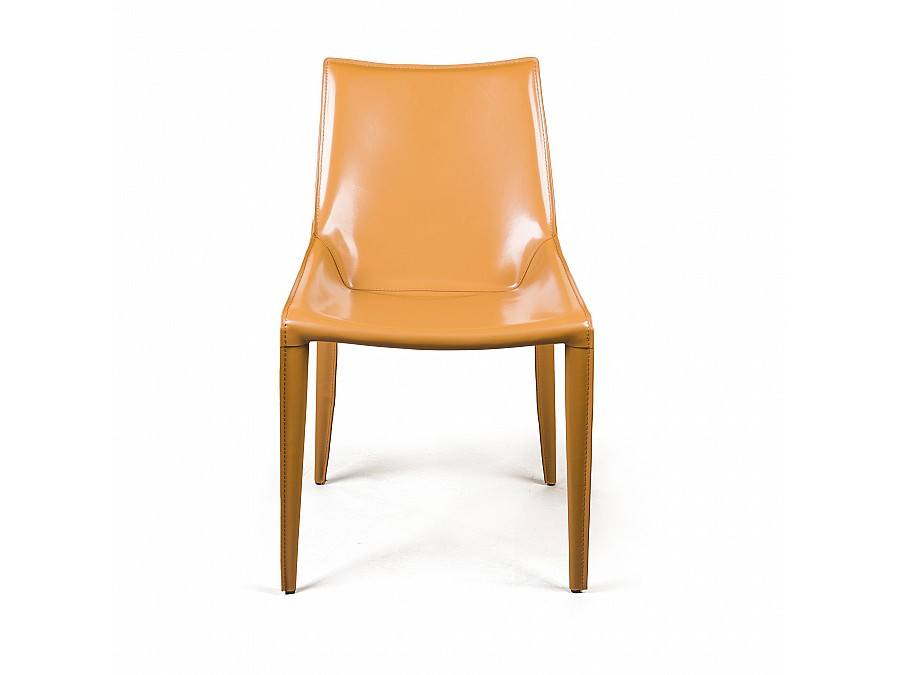 Стул David, кожа camel