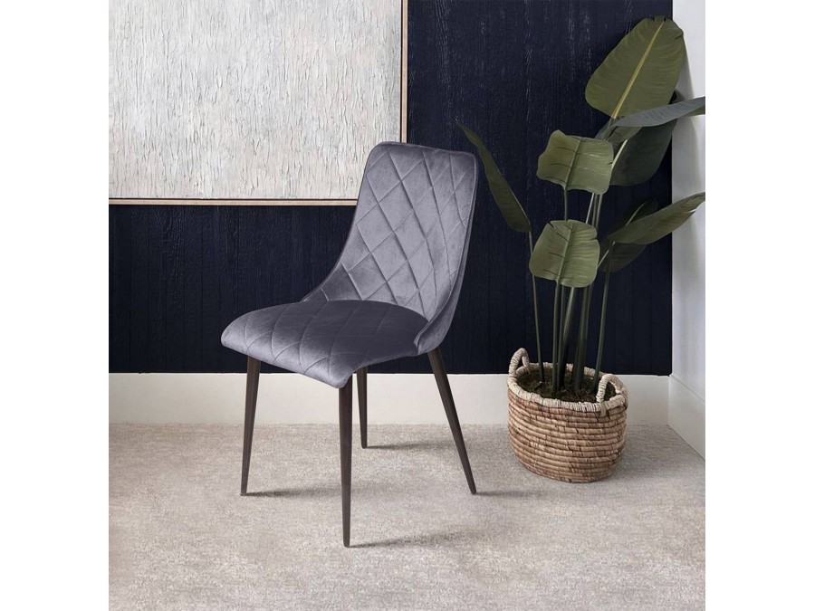 Стул Patrik, бархат серый 27