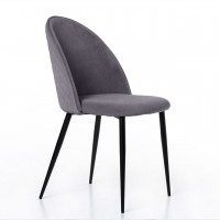 Стул Маркус, бархат серый 27