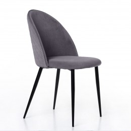 Стул Маркус, бархат серый 27