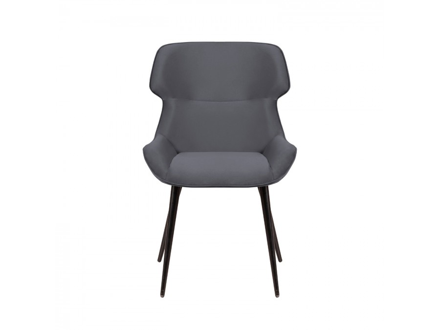 Стул Henry, бархат серый 27