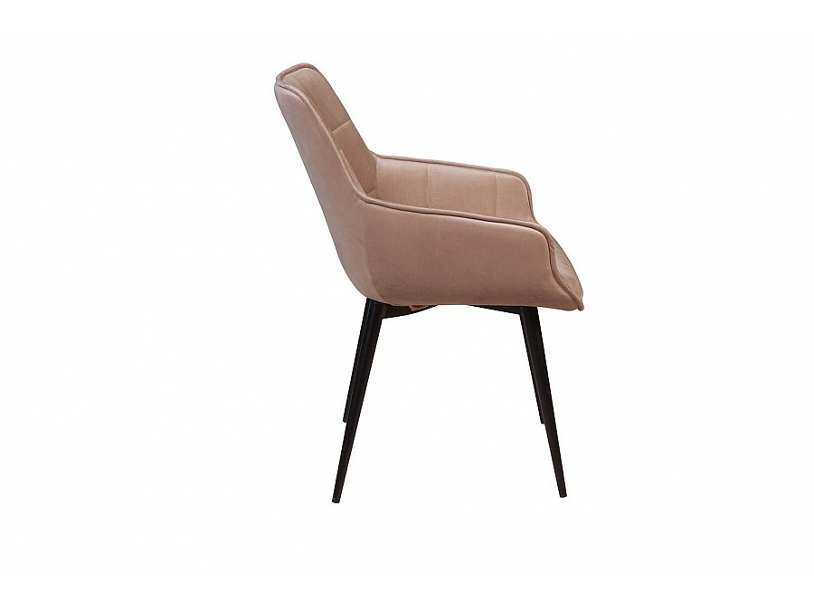 Стул с подлокотниками Capri, бархат бежевый 5 / опора конус