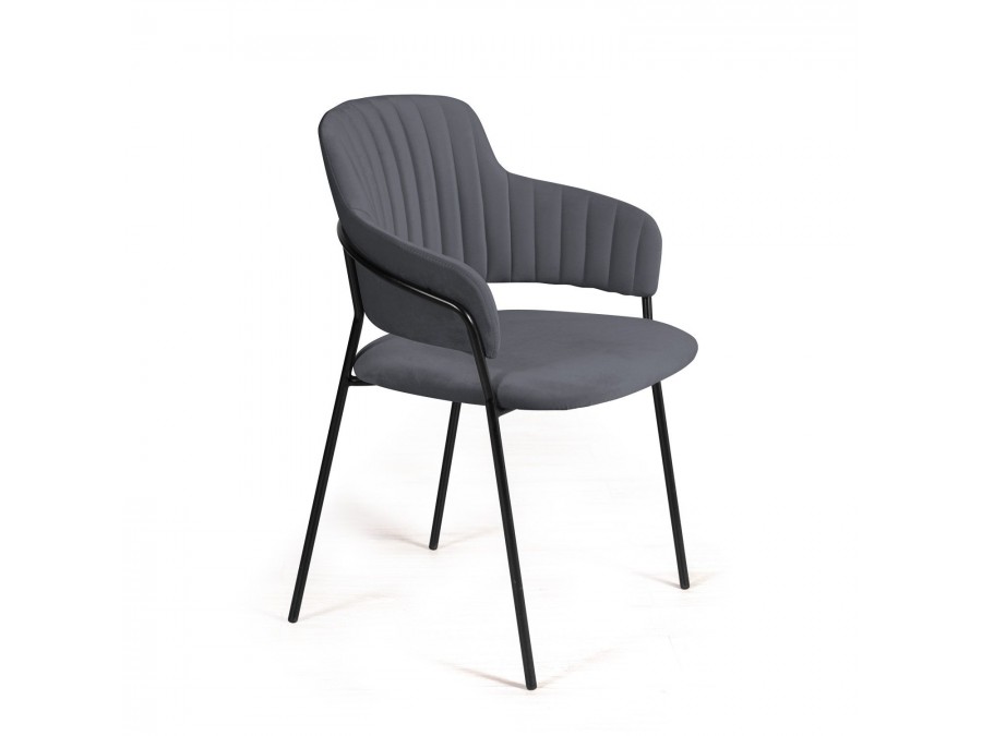 Стул Breeze, бархат серый 27