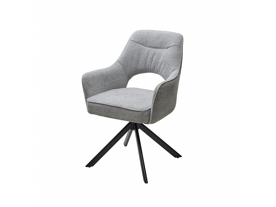 Стул Muara, букле серо-бежевый, поворотно-возвратный механизм