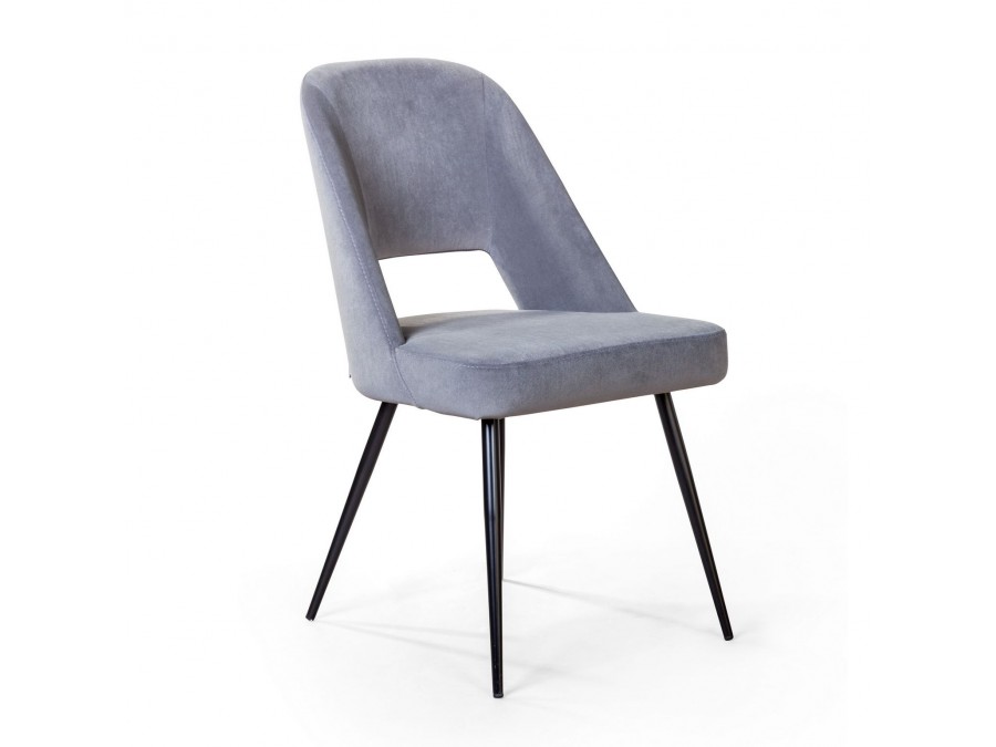 Стул Данте, бархат антрацит