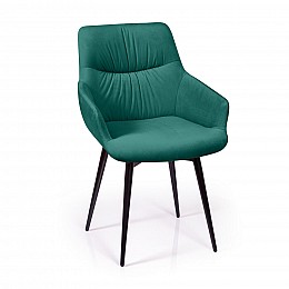 Стул Jordan поворотный 360 градусов, бархат зеленый 19