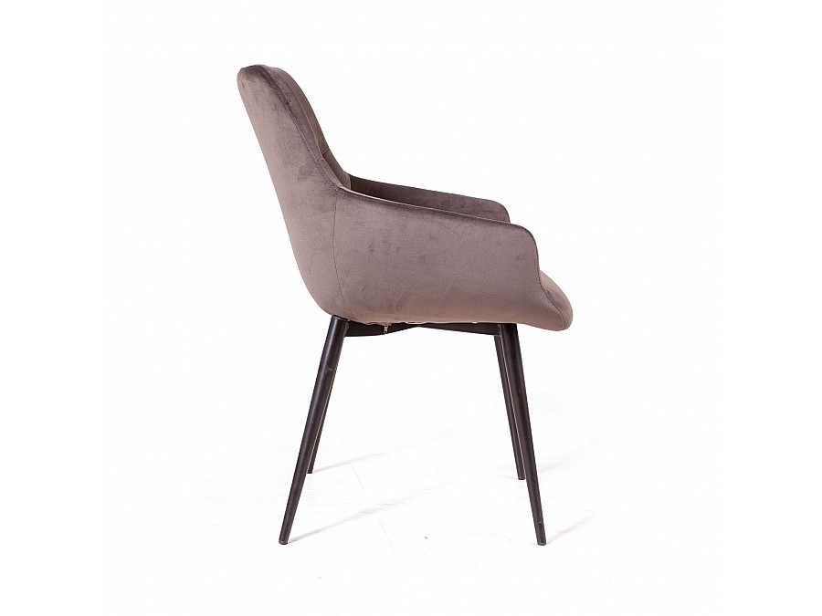 Стул Jordan, бархат пепельно-бежевый 25, опора конус