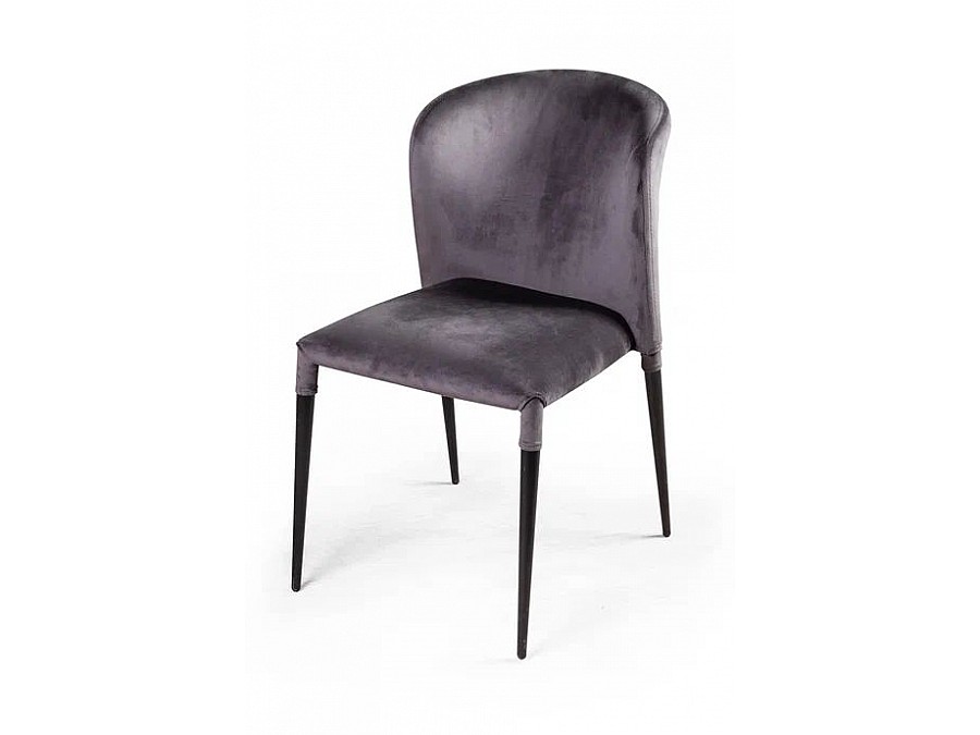 Стул Albert (Альберт), бархат антрацит 14