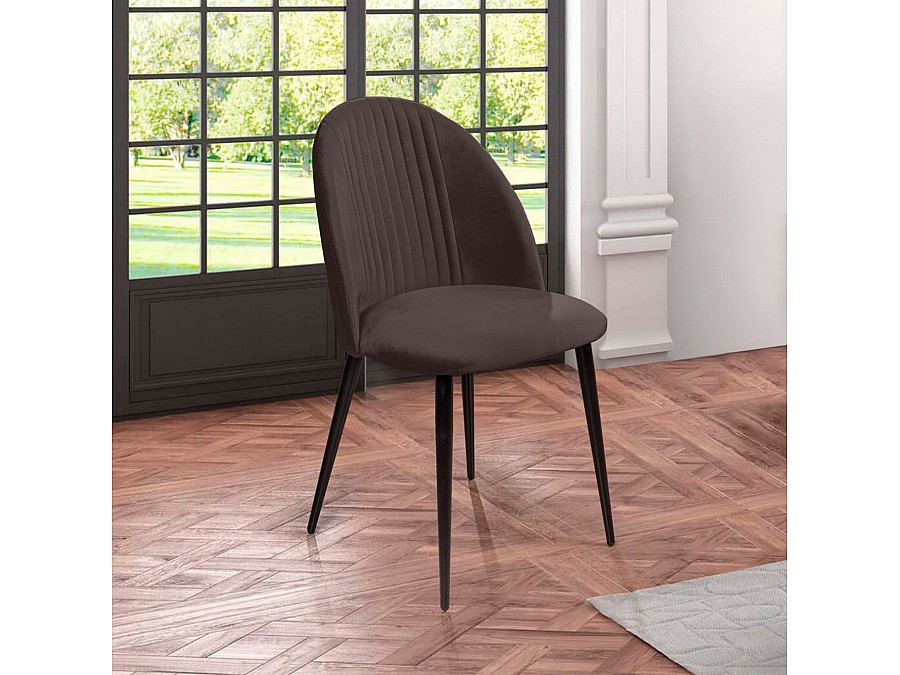 Стул Franco, бархат антрацит 14