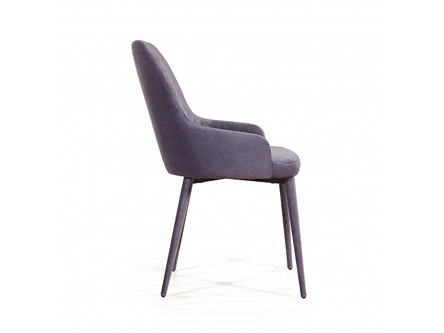 Стул Douglas ромб, бархат серый 27