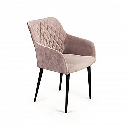 Стул с подлокотниками Robert, бархат бежевый 5
