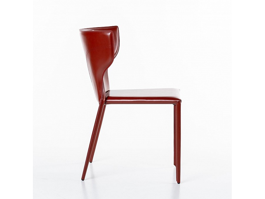Стул Austin, кожа ретро-красный