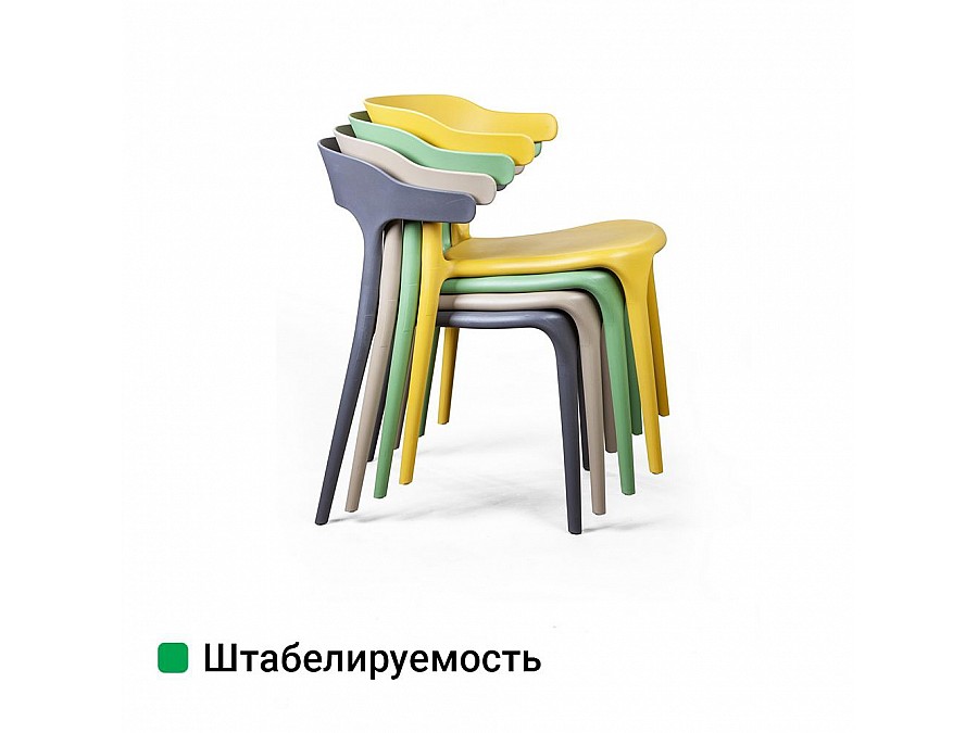 Стул Leo, первичный пластик красный
