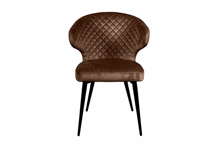 Стул Richard ромб, бархат коричневый 12