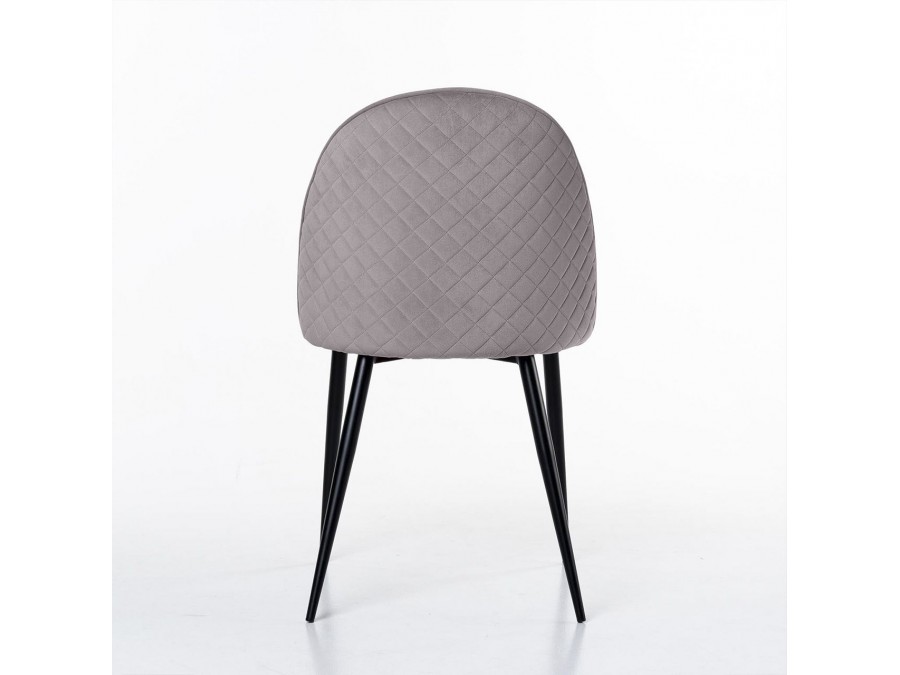 Стул Маркус, бархат светло-серый 26