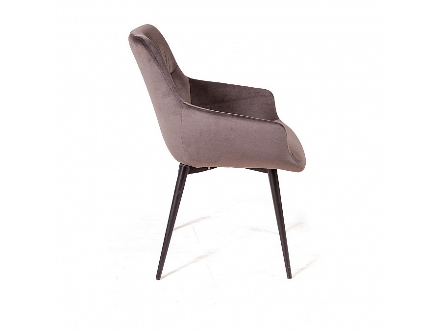 Стул Jordan, бархат пепельно-бежевый 25, опора конус
