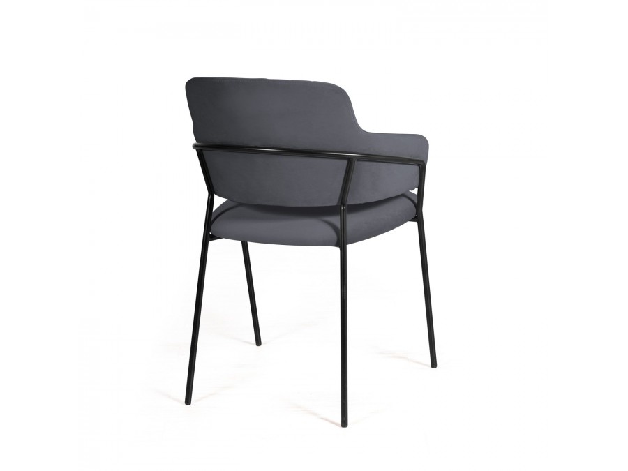 Стул Breeze, бархат серый 27