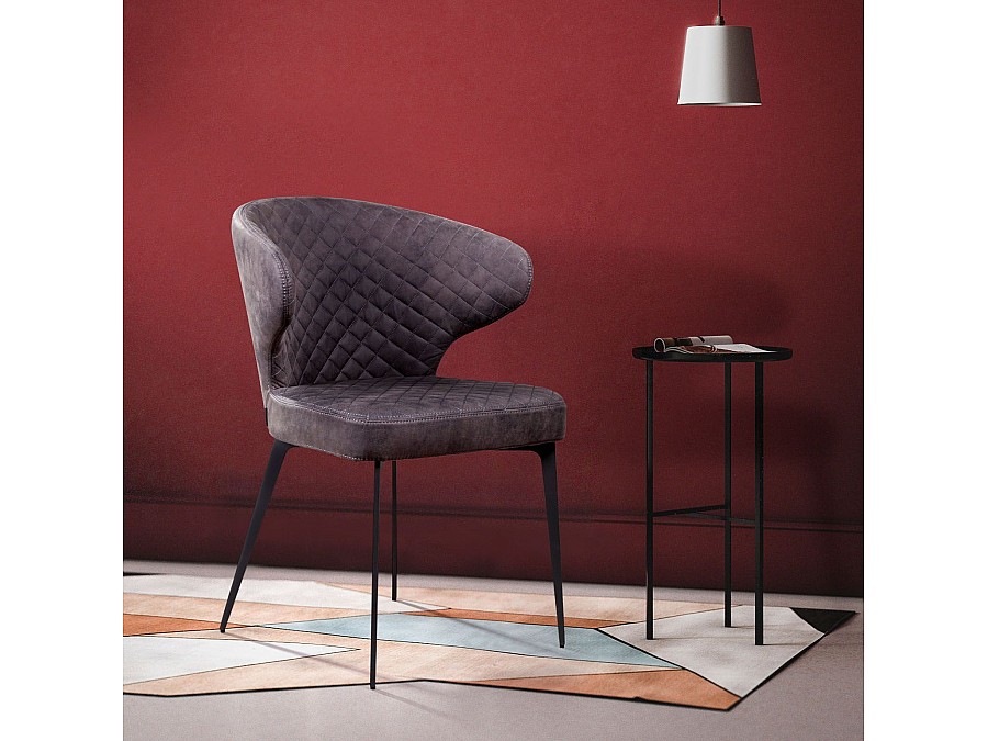 Стул Richard,замша серый