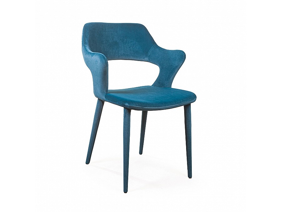 Стул Woddy, бархат сине-зеленый