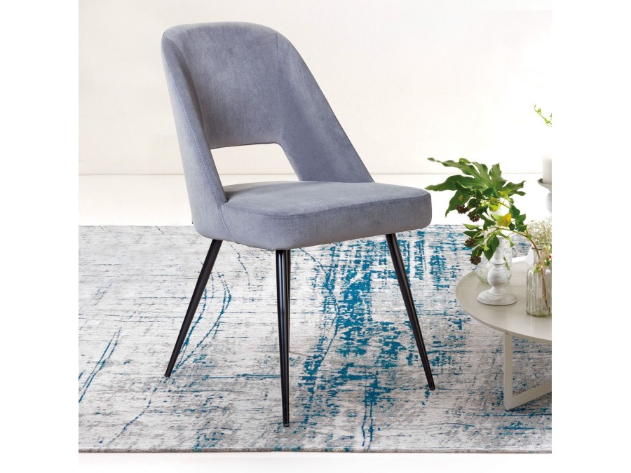 Стул Данте, бархат антрацит