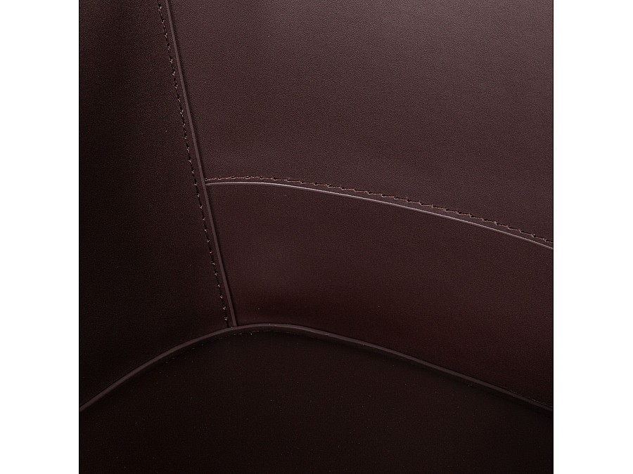 Стул  с подлокотниками GIO, кожа коричневый