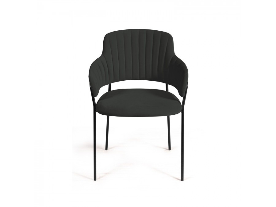 Стул Breeze, бархат антрацит 14