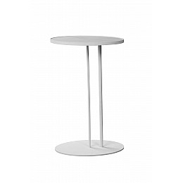 Журнальный столик Stone овальный 015, белый